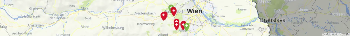 Map view for Pharmacies emergency services nearby Laab im Walde (Mödling, Niederösterreich)